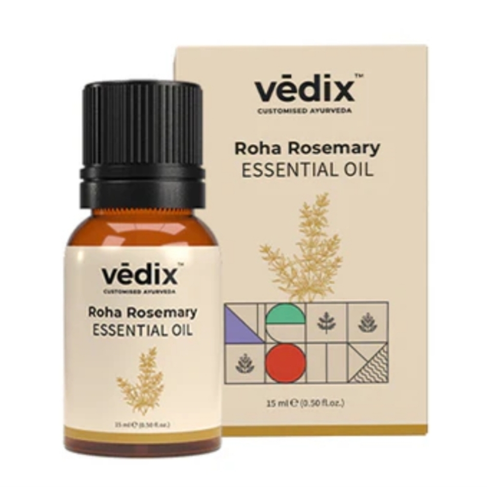 Vēdix Roha Rosemary Essential Oil & Comb